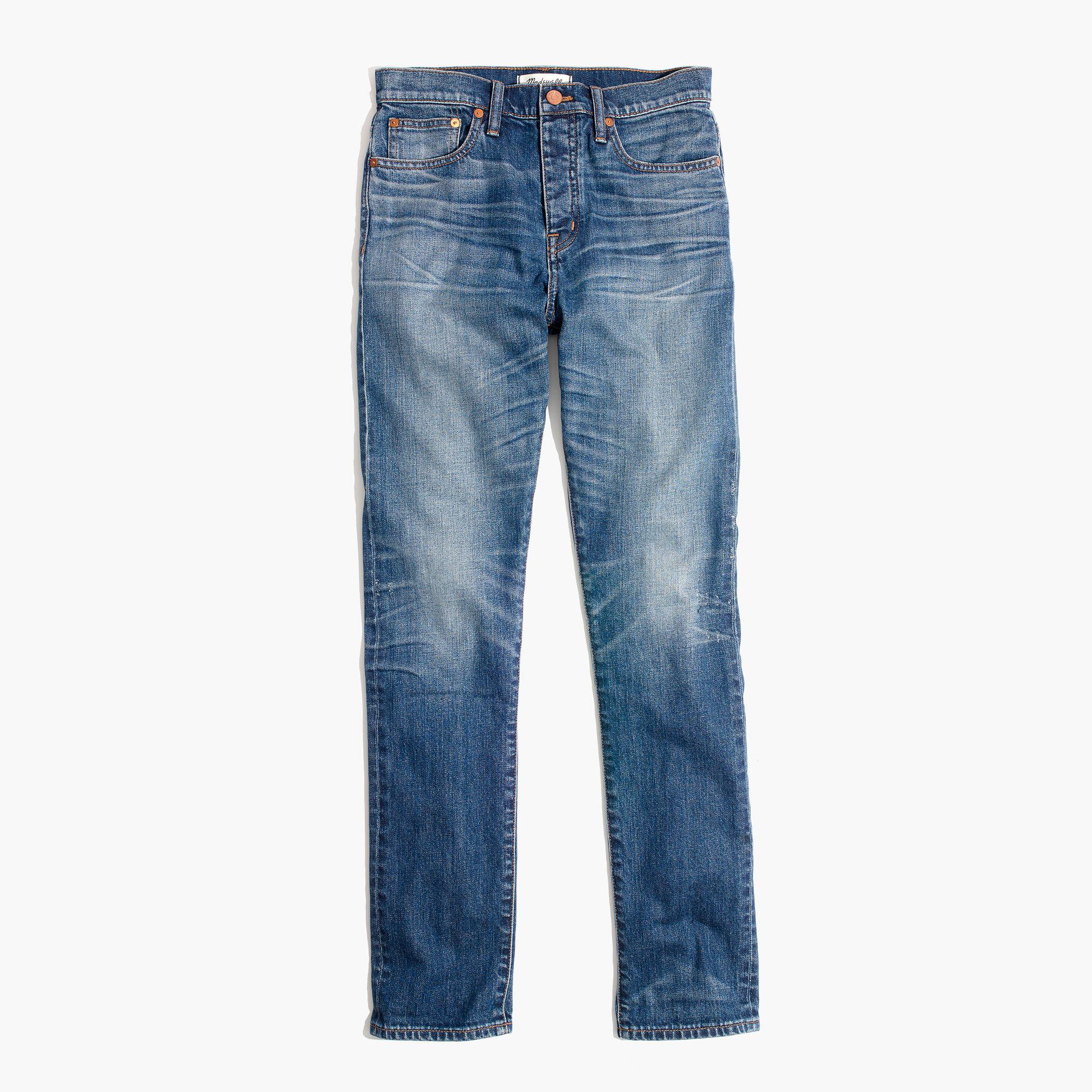 madewell classic straight jeans selvedge edition