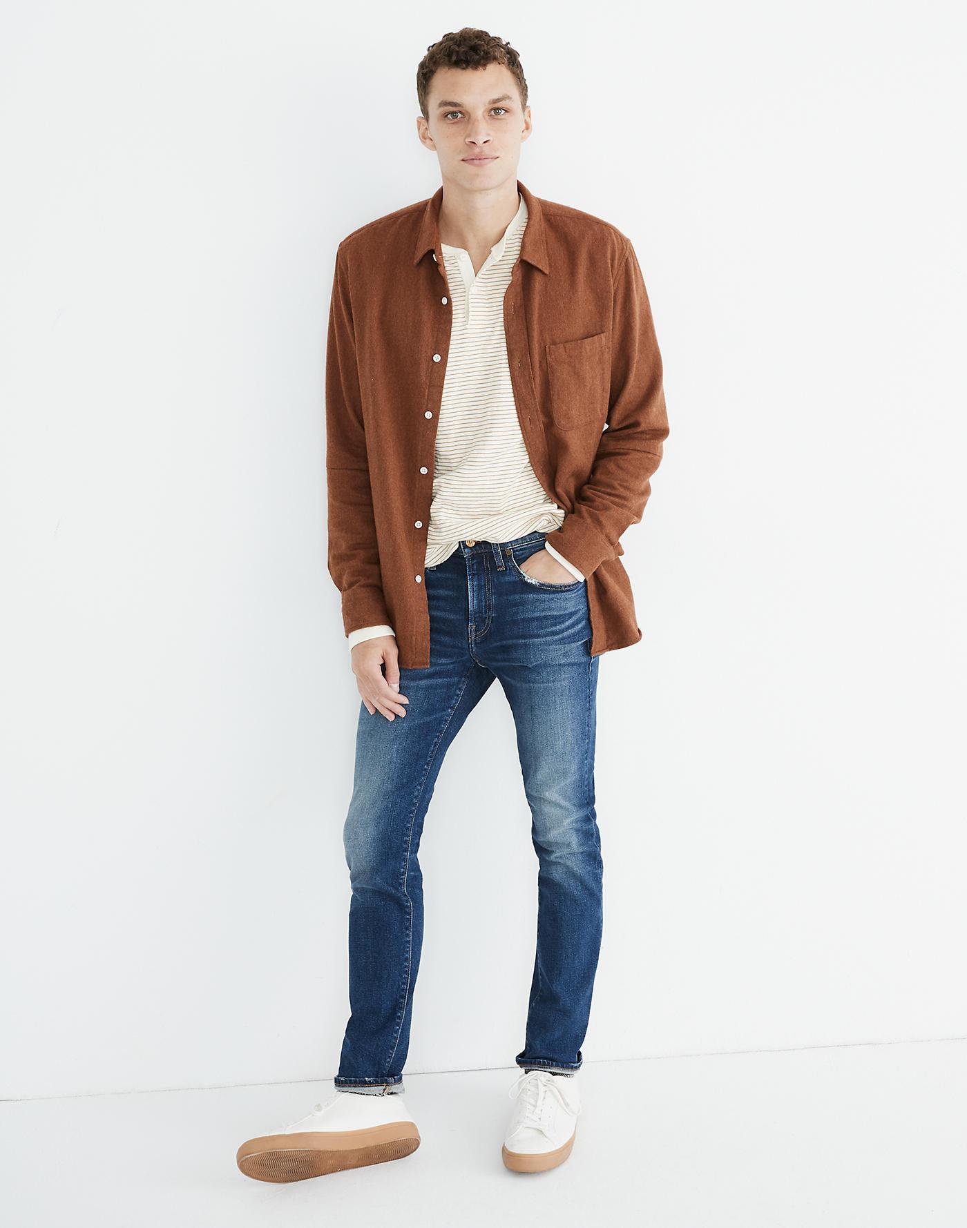 Madewell Denim Athletic Slim Jeans In Enid Wash in Blue for Men Lyst