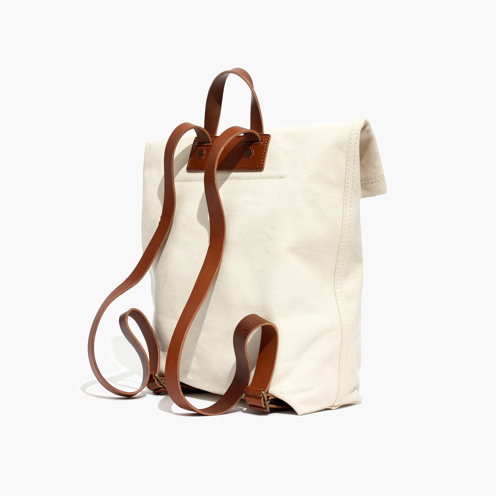 madewell canvas foldover backpack