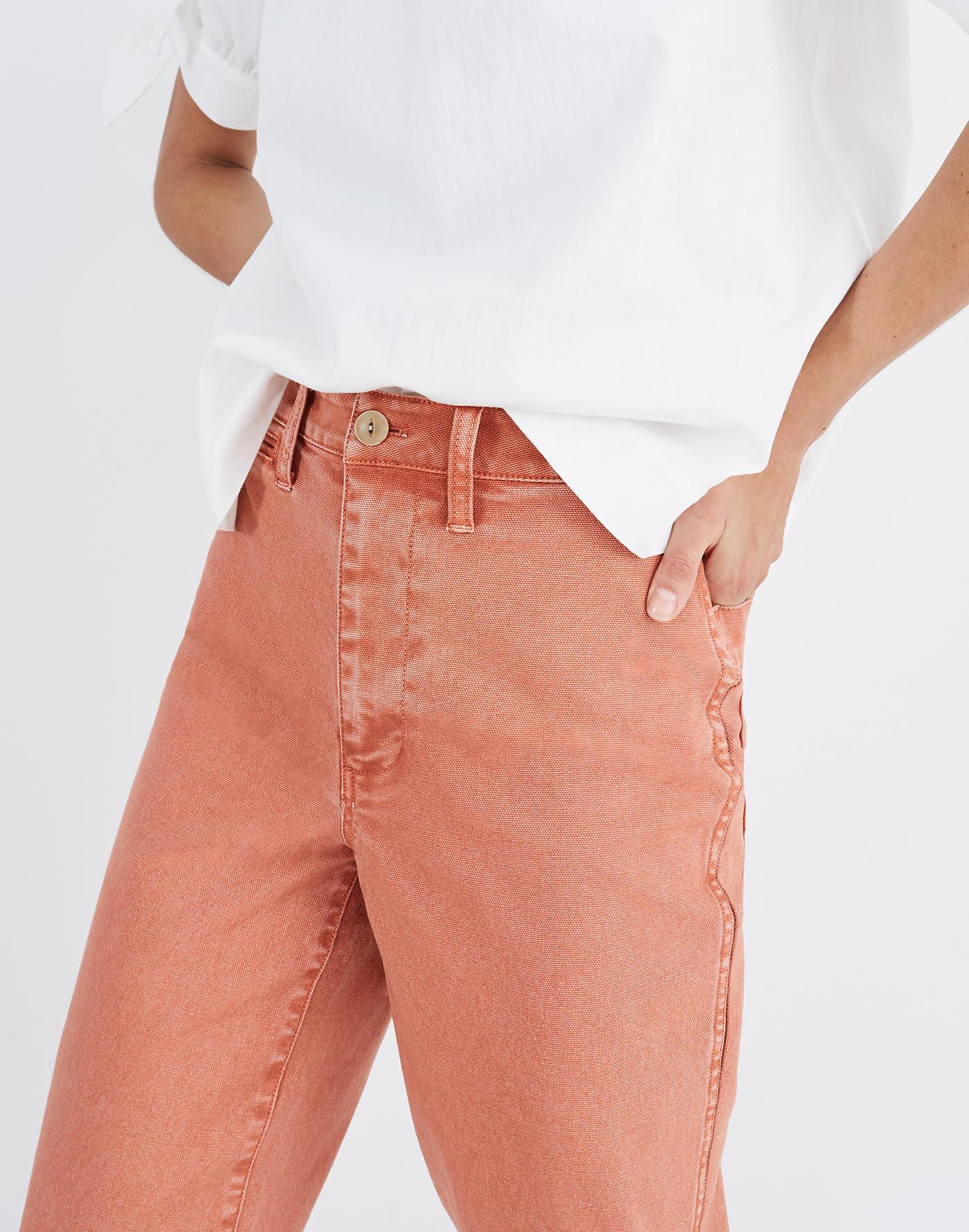 slim emmett wide leg crop pants corduroy edition