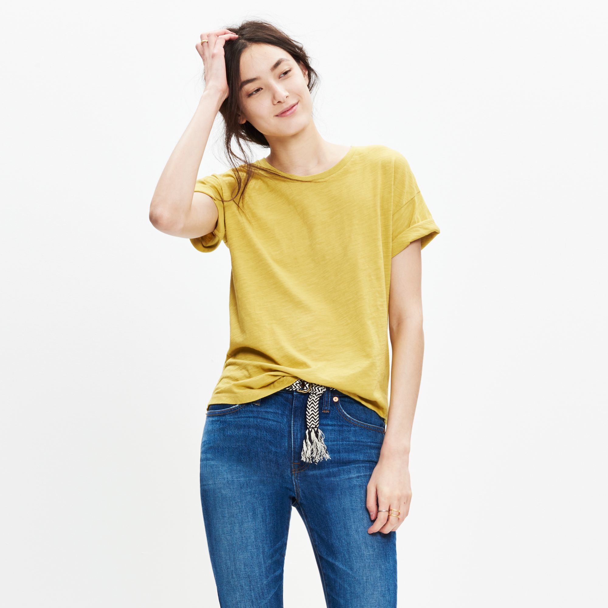 madewell whisper cotton crewneck tee