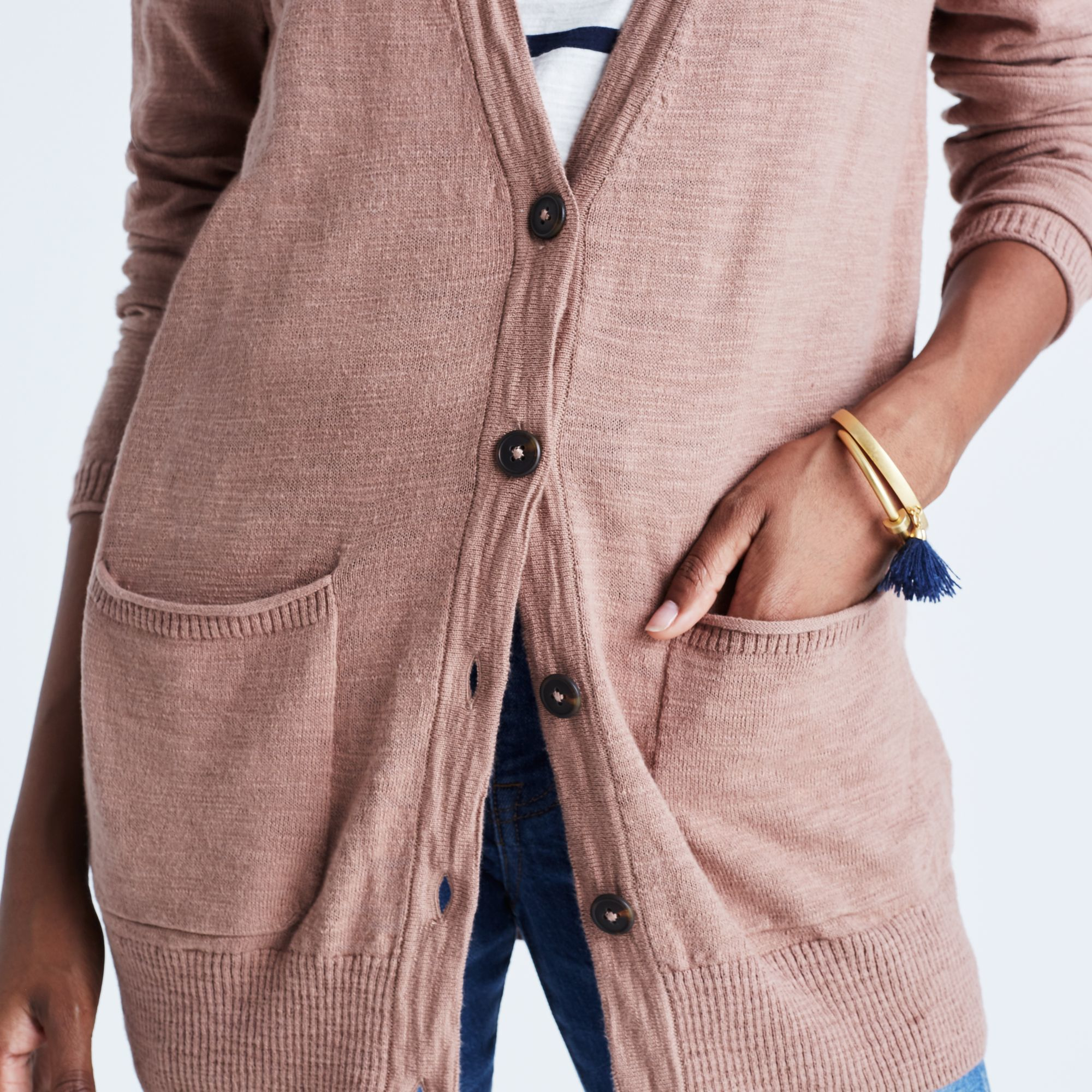 madewell cotton cardigan