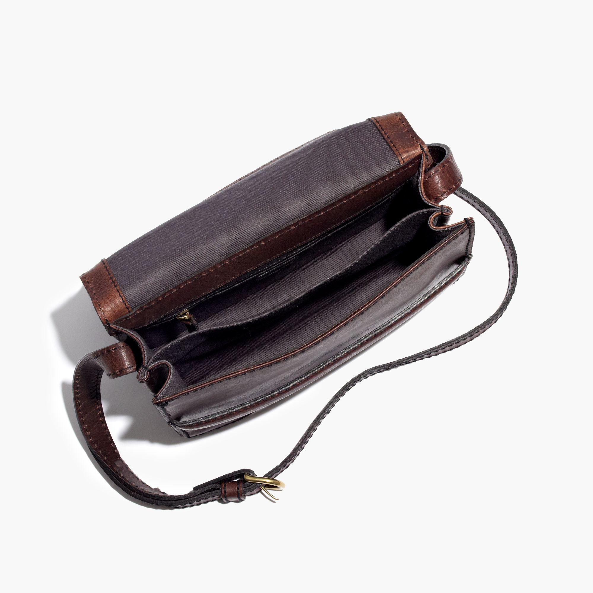 Madewell The Albury Crossbody Bag In Leather in Brown - Lyst