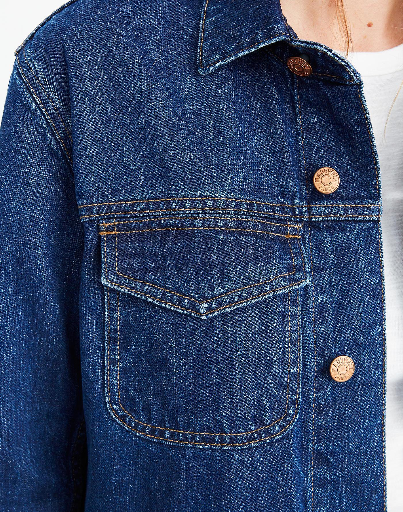 madewell oversized denim jacket