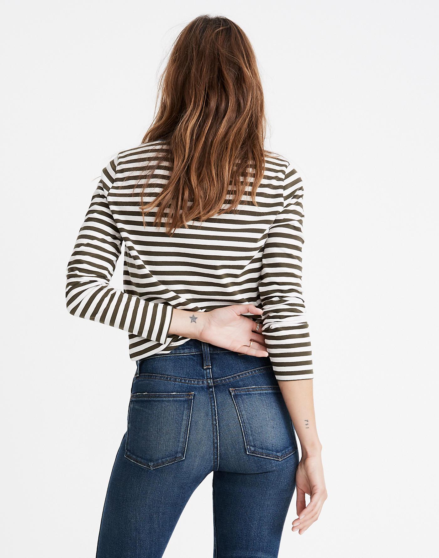 Madewell Cotton Northside Longsleeve Vintage Ringer Tee In Driggs