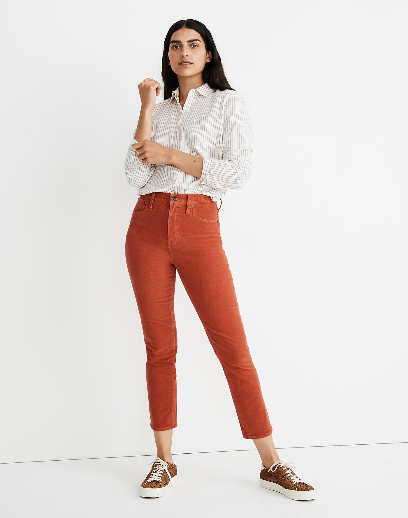 Madewell Classic Straight Jeans: Corduroy Edition in Red - Lyst