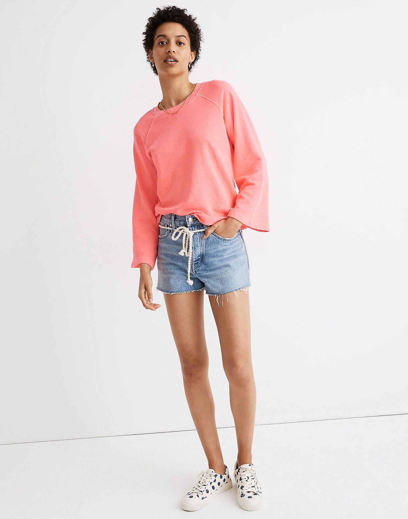 MW Relaxed Denim Shorts In Kingshill Wash Rope Belt Edition in Red Lyst