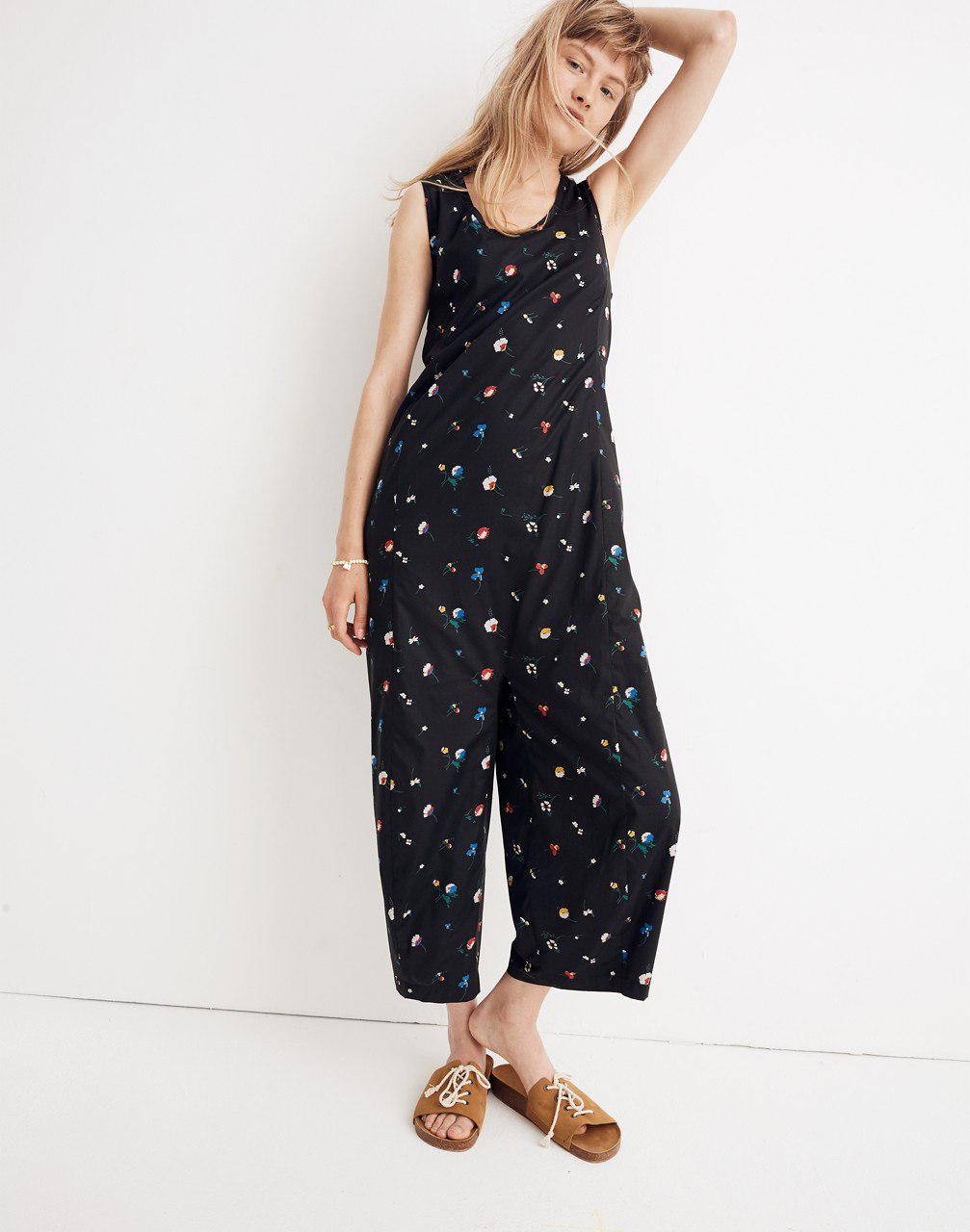 madewell floral jumpsuit