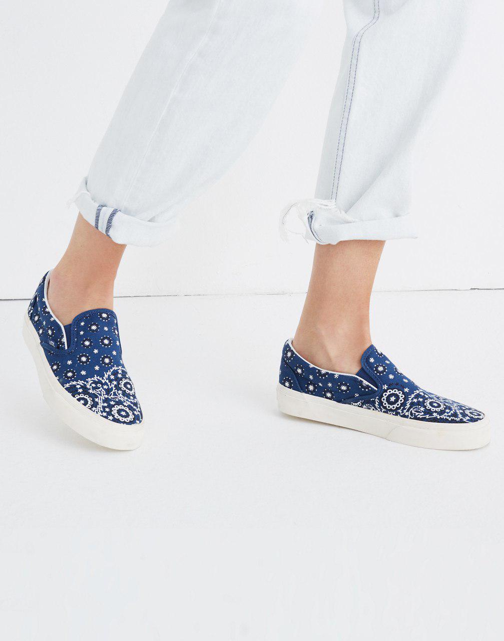 madewell x vans slip on