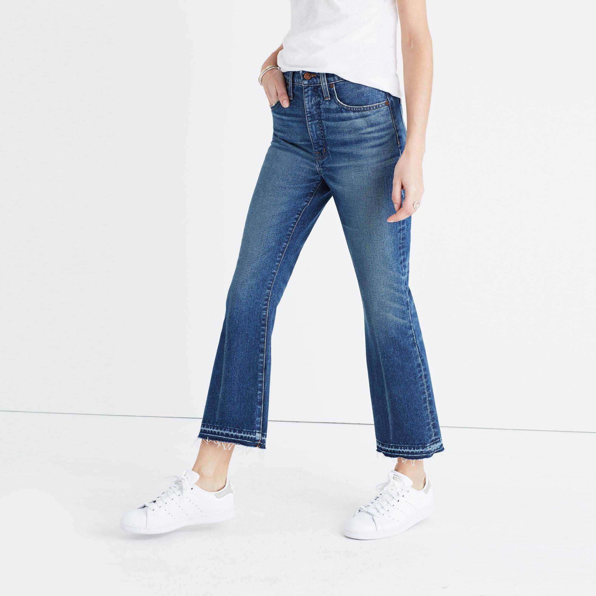 madewell retro crop bootcut jeans