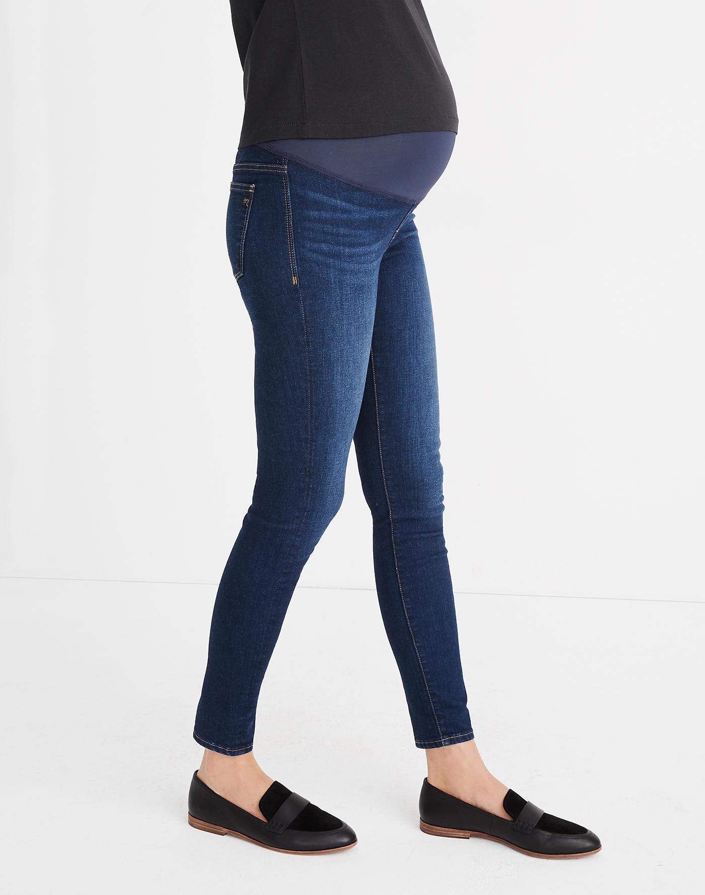 Madewell Denim Maternity Overthebelly Skinny Jeans In Hayes Wash in Blue Lyst