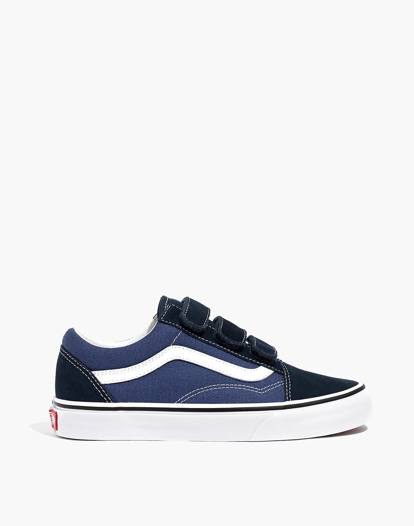Madewell Canvas Vans® Unisex Old Skool Velcro® Sneakers in Blue Navy White  (Blue) | Lyst