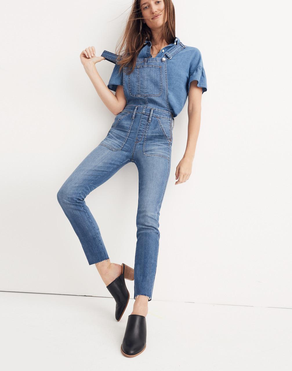 madewell jean jumpsuit