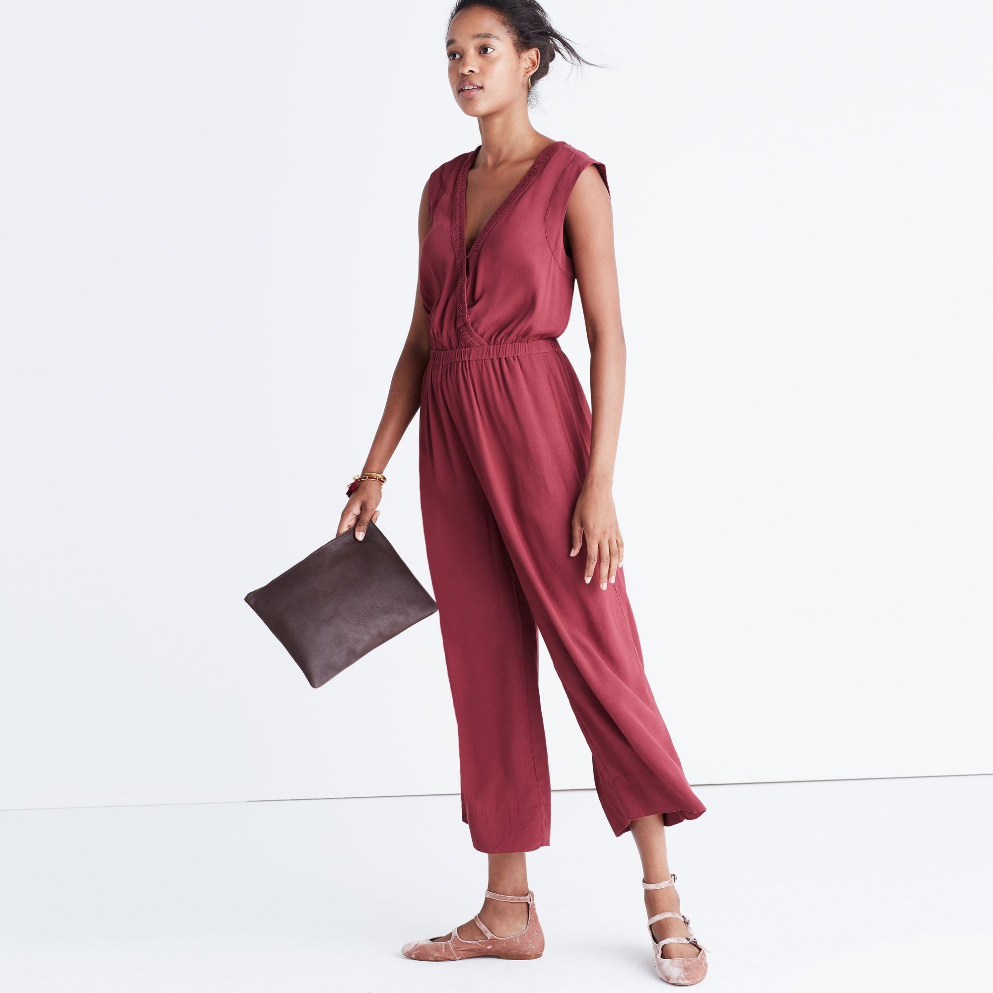 madewell red jumpsuit