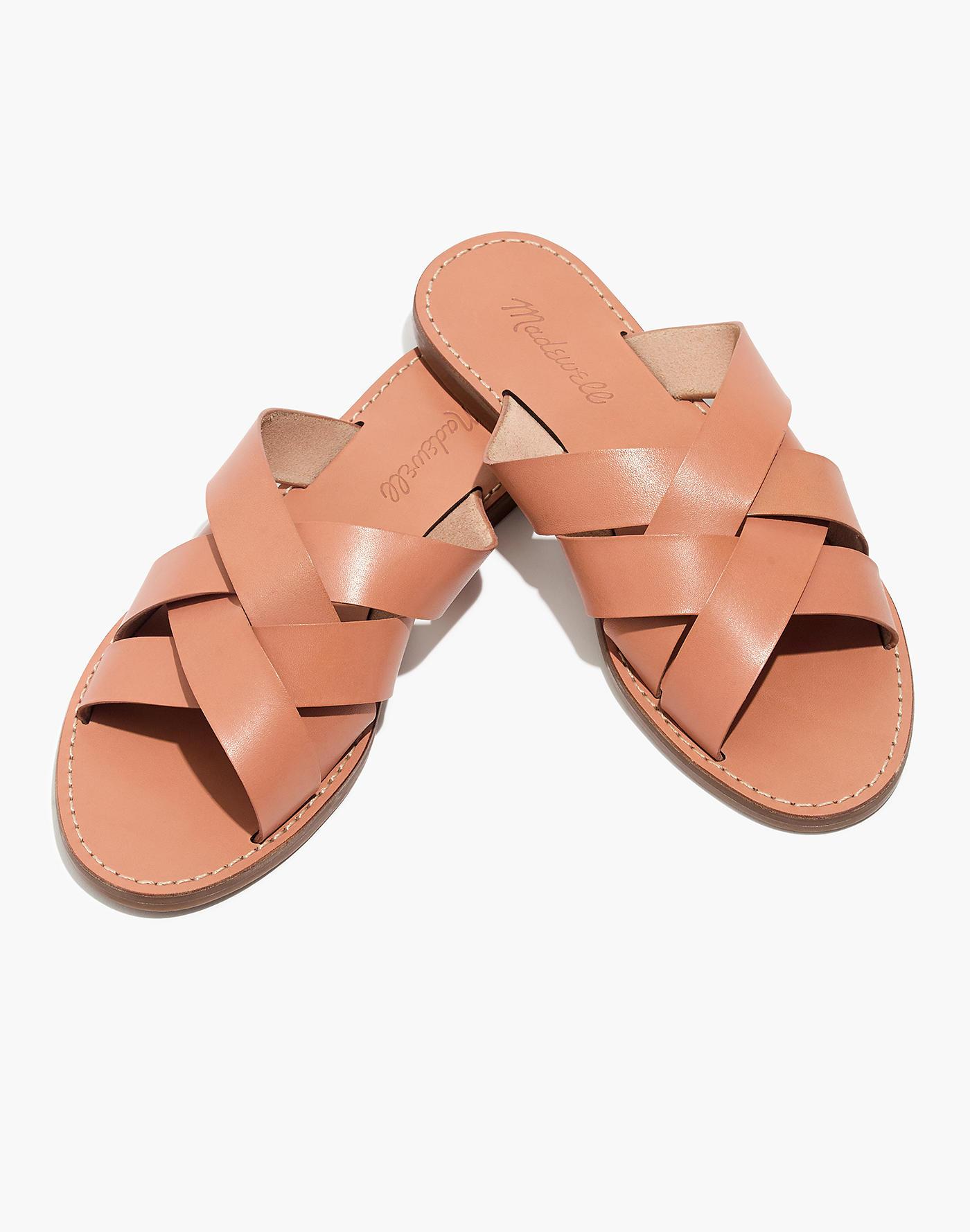 madewell boardwalk woven slide