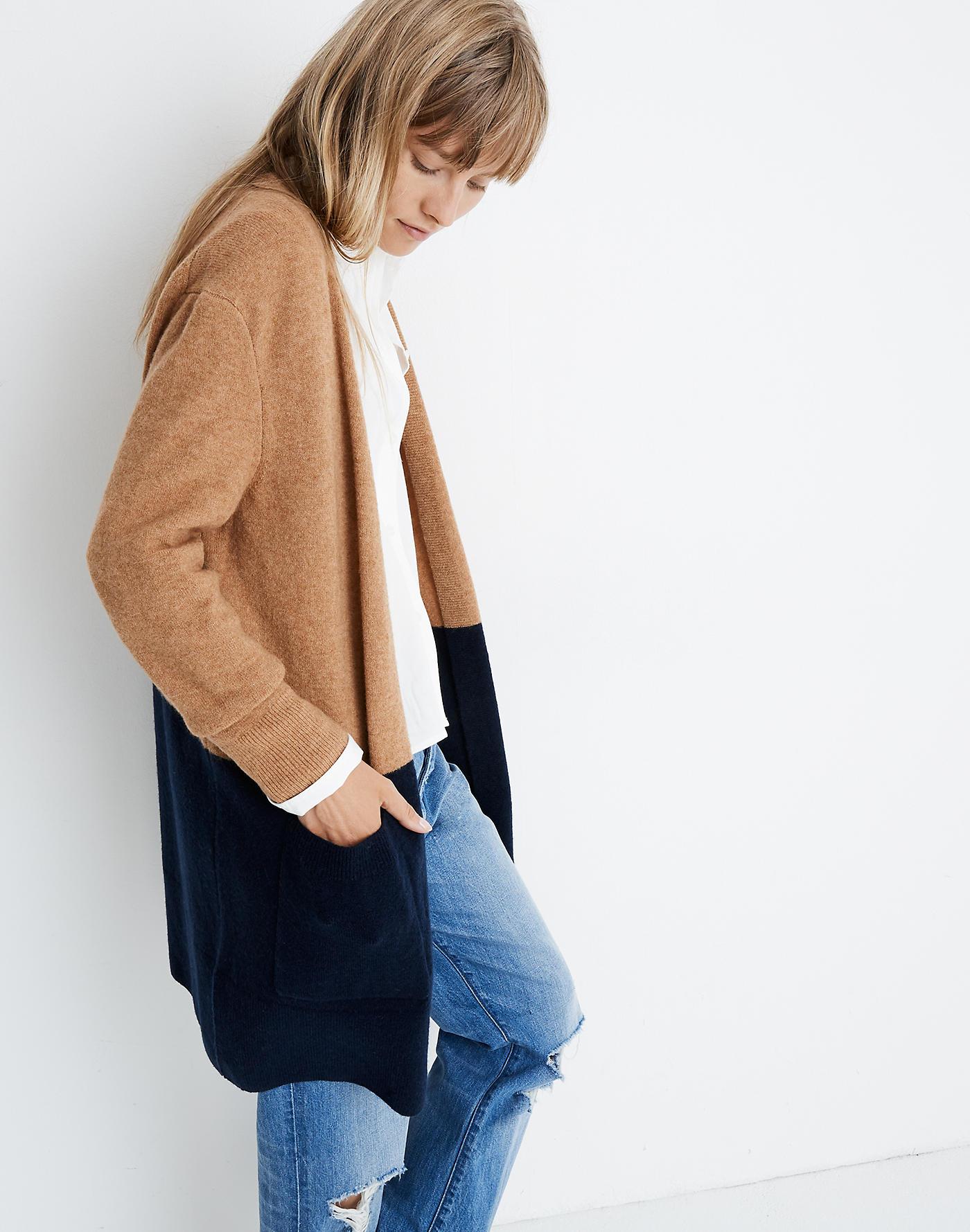 kent striped cardigan sweater in coziest yarn