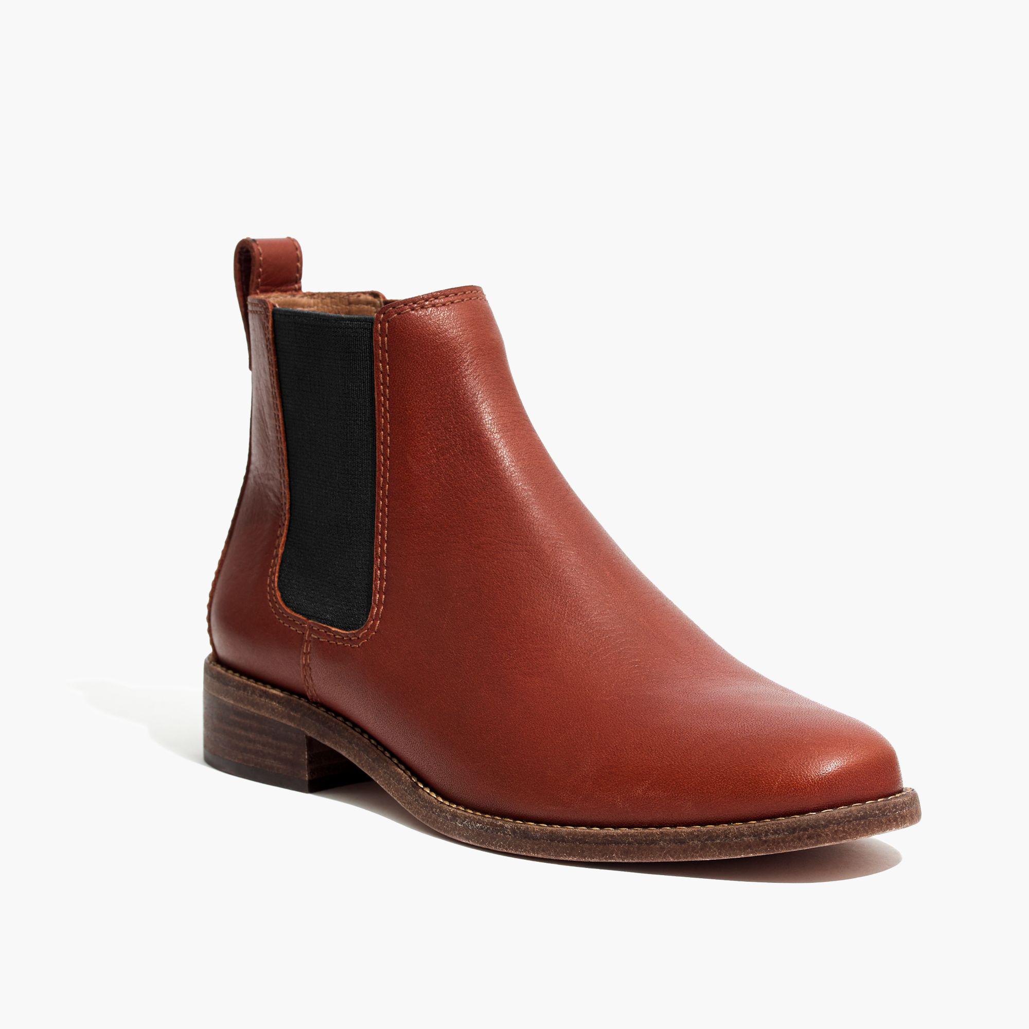 Lyst - Madewell The Ainsley Chelsea Boot In Leather in Brown