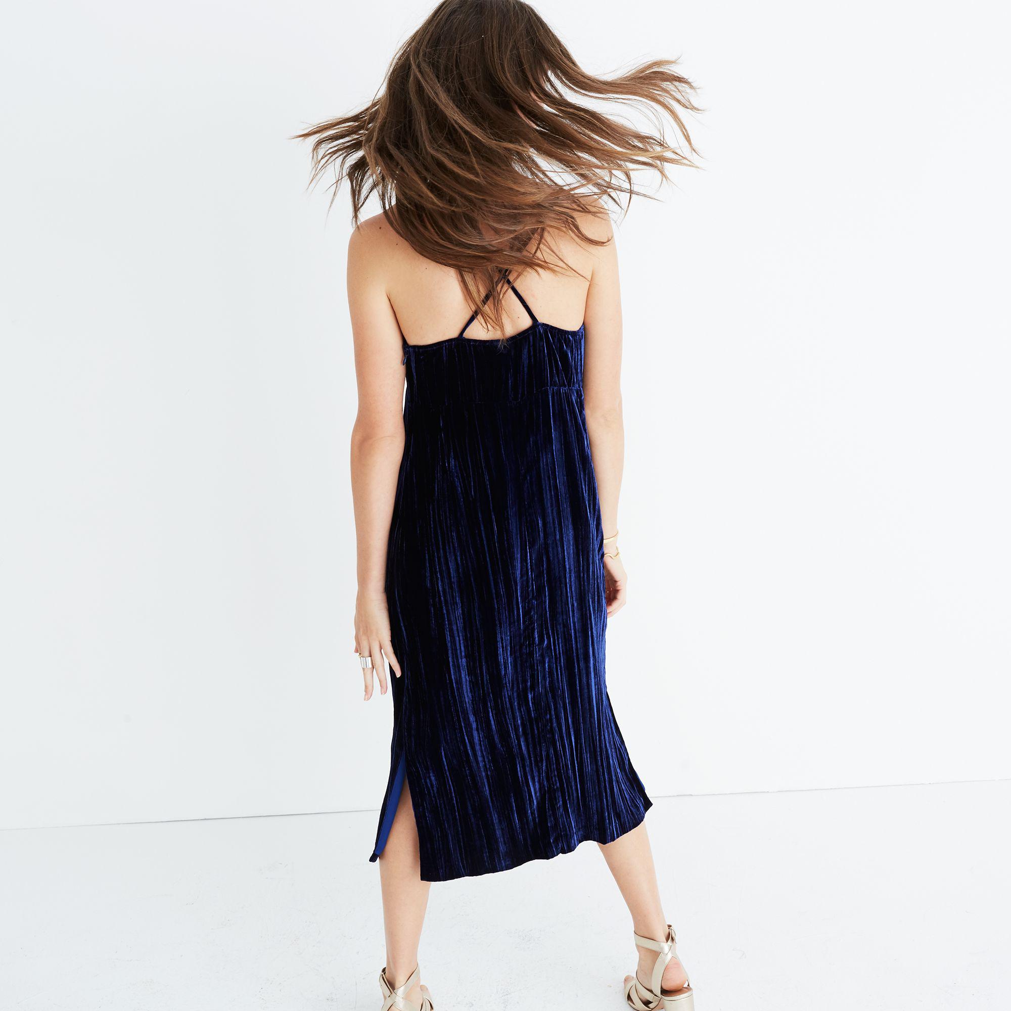 madewell navy blue dress