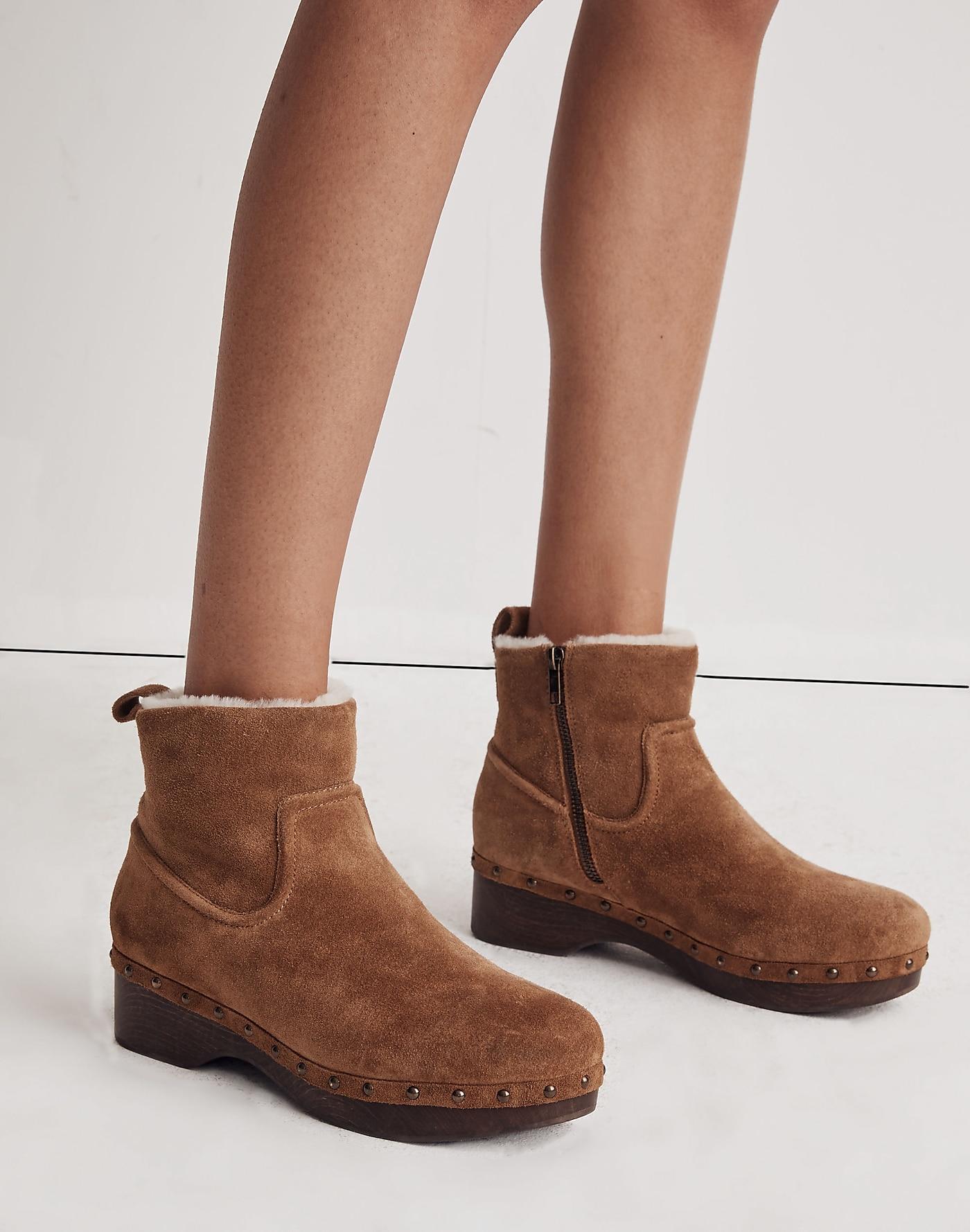 MW The Marceline Clog Boot In Shearling | Lyst UK