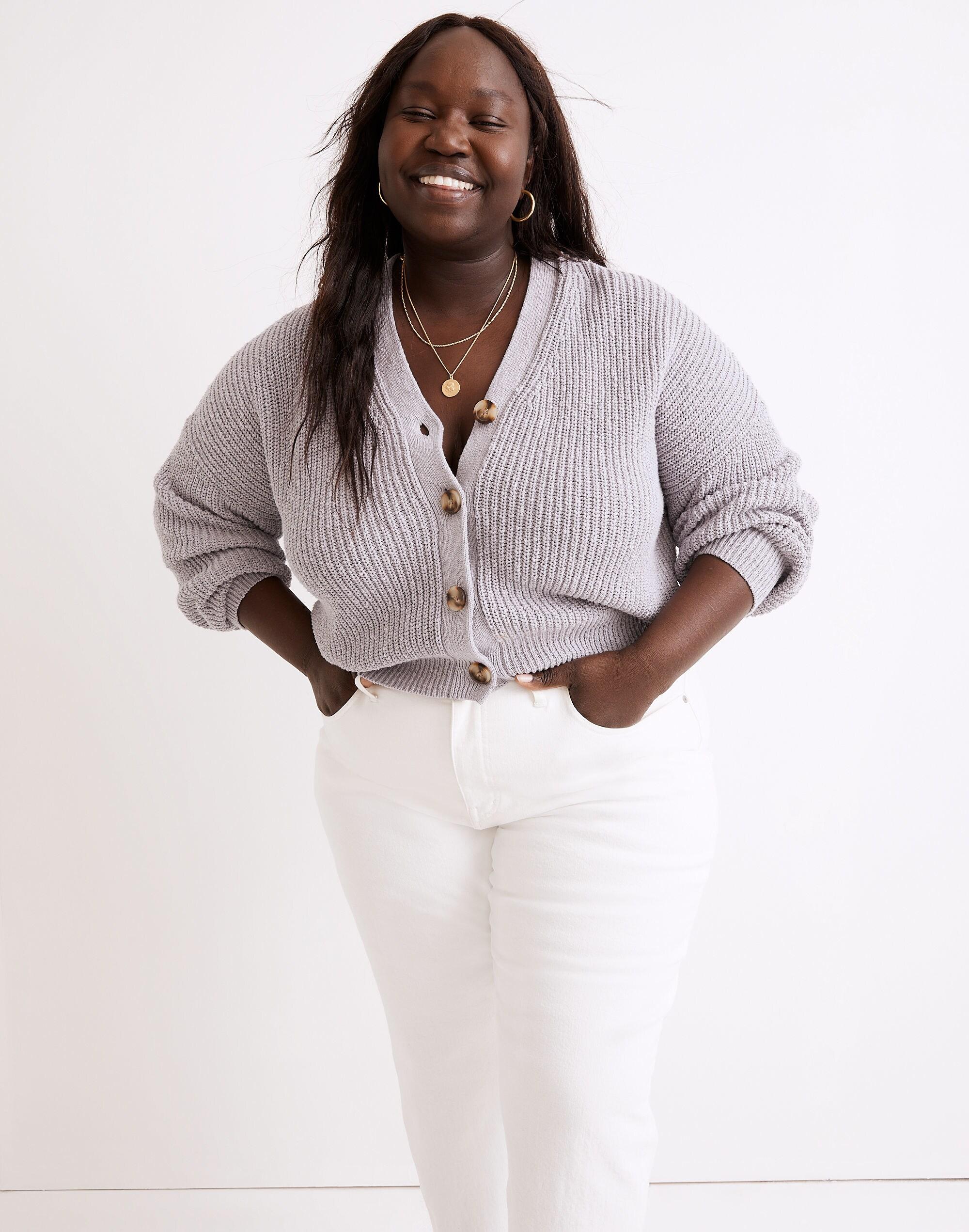 Plus size cropped cardigan sweaters sale