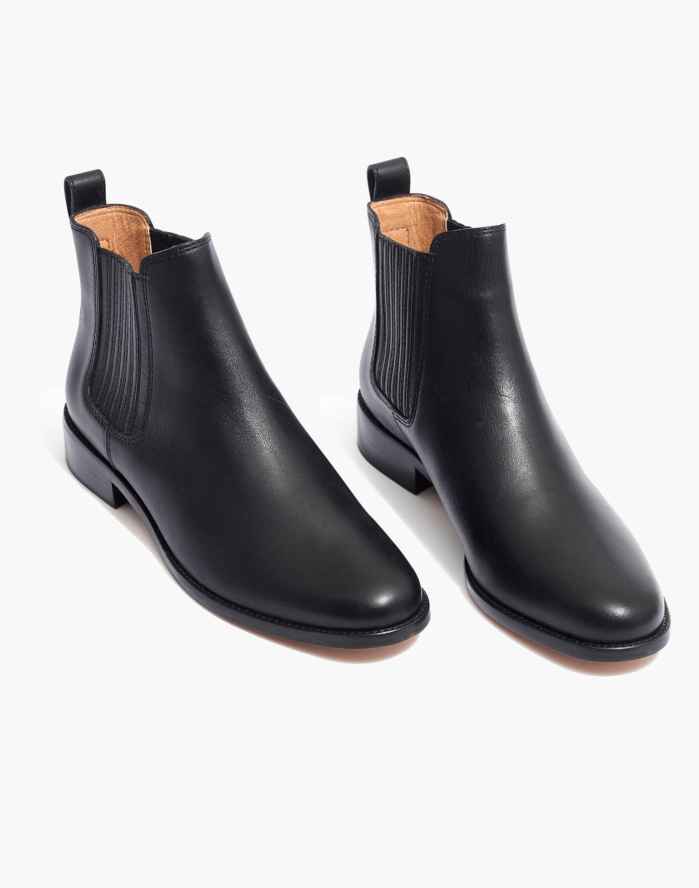 Madewell Leather The Ainsley Chelsea Boot in Black - Lyst