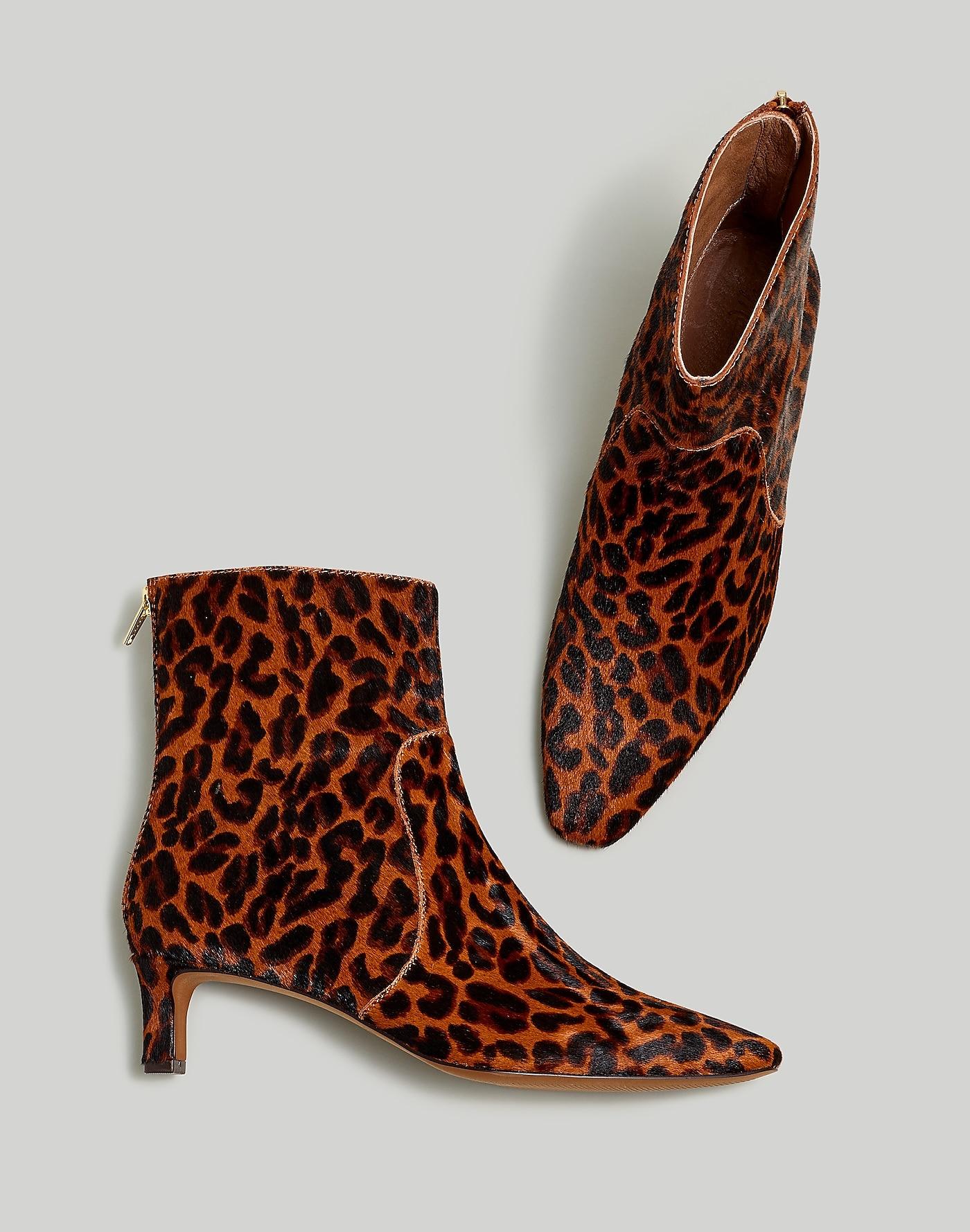 MW The Dimes Kitten-heel Boot In Haircalf in Brown | Lyst
