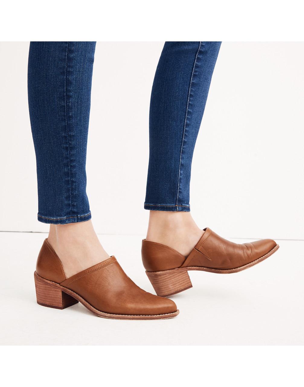 the brady block heel bootie madewell