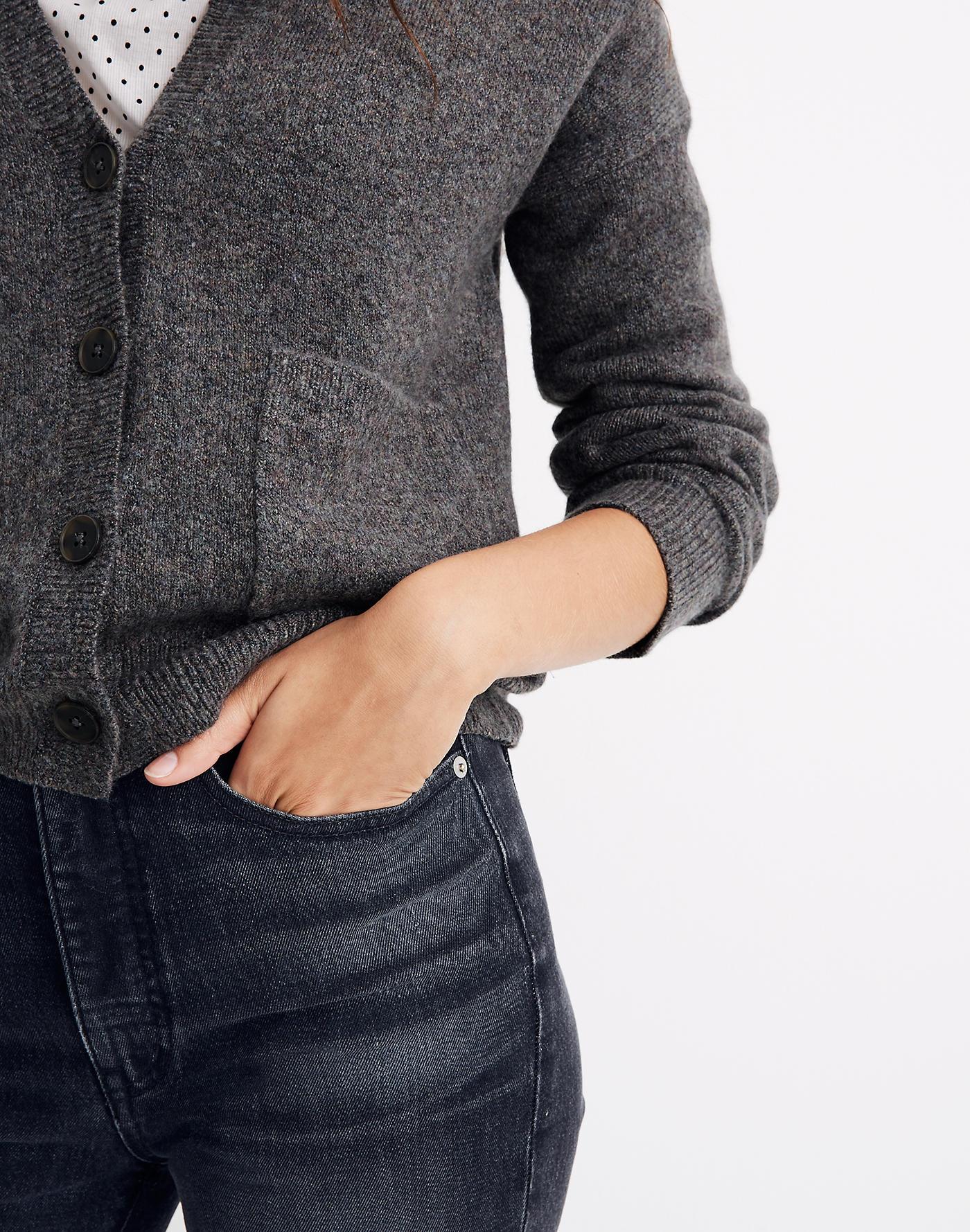 madewell short kent ex boyfriend cardigan