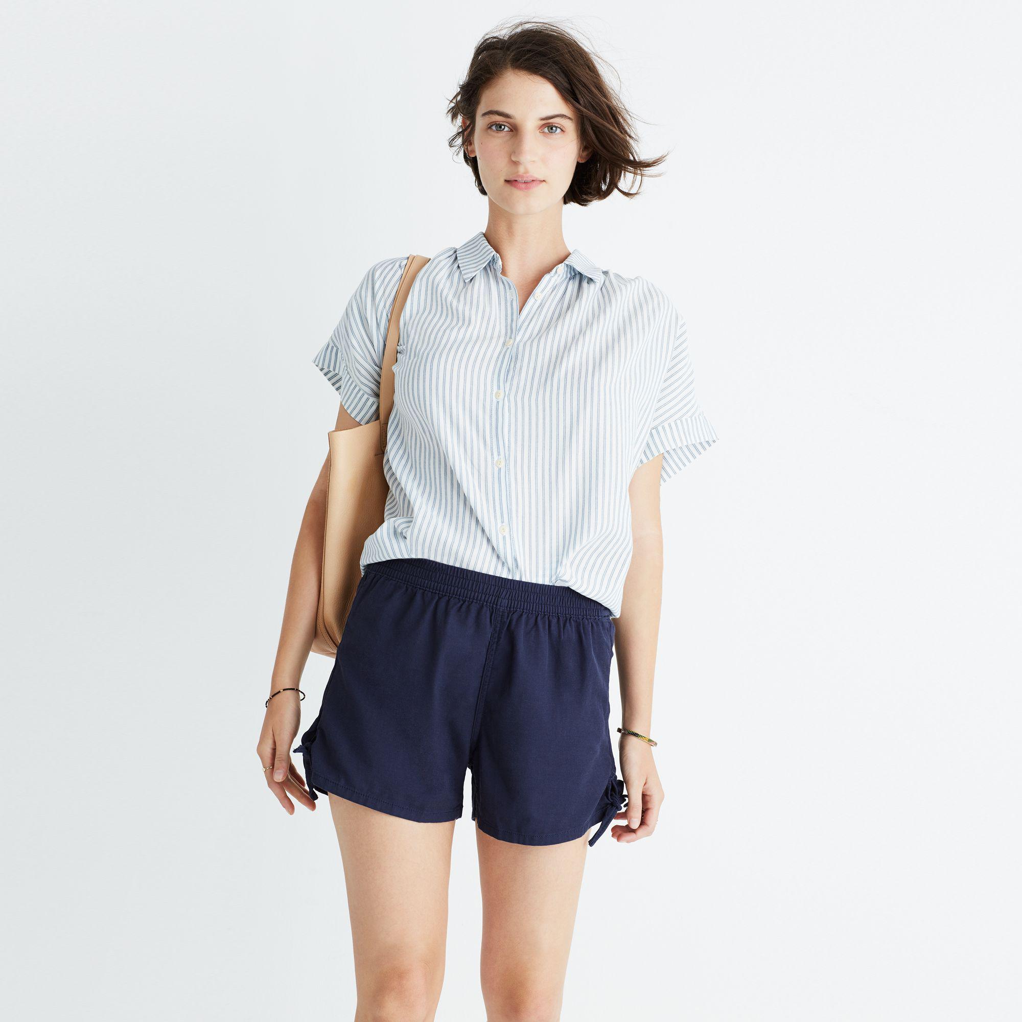 Madewell Cotton Pull-on Side-tie Shorts 