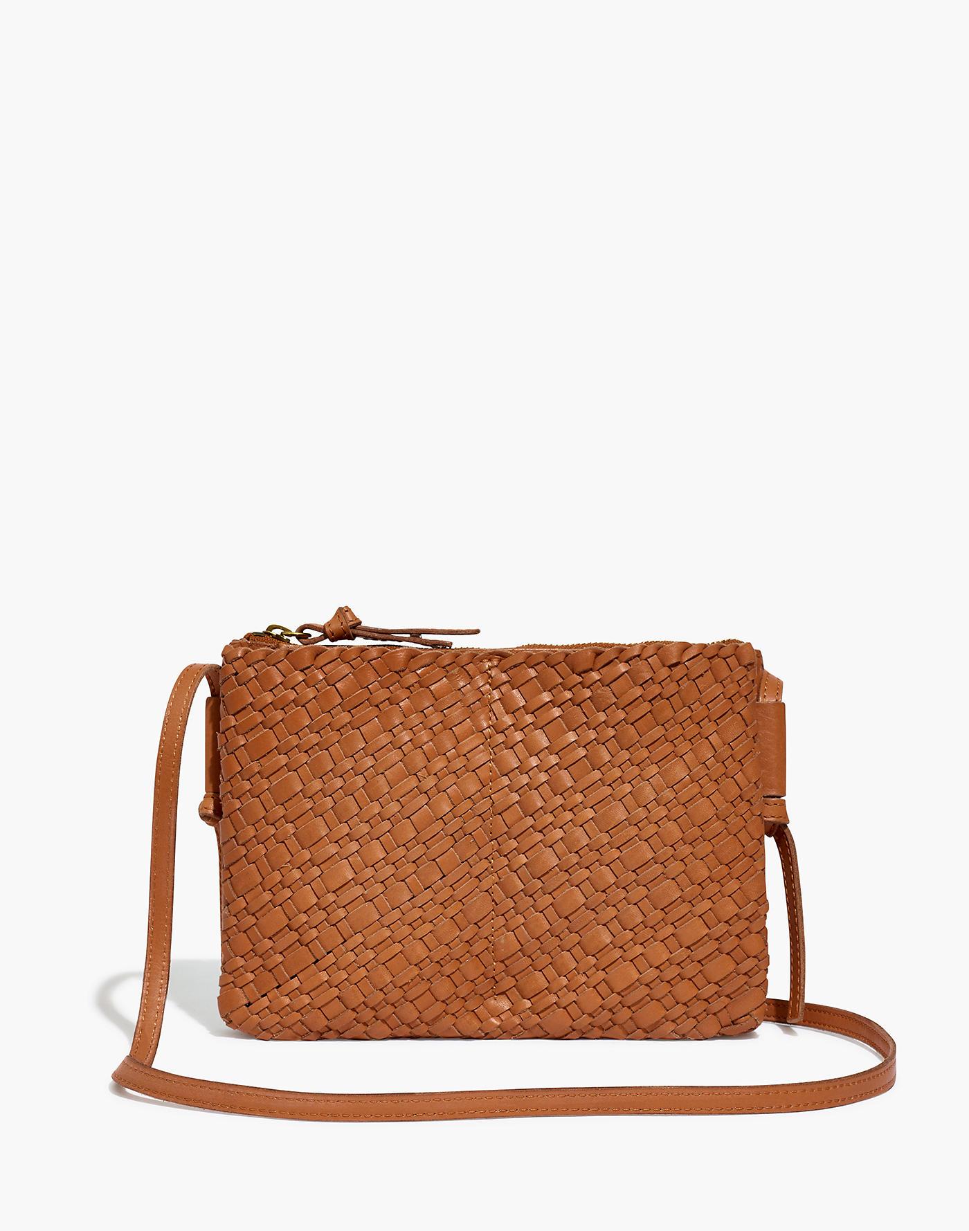 MW The Knotted Crossbody Bag In Woven Leather | Lyst