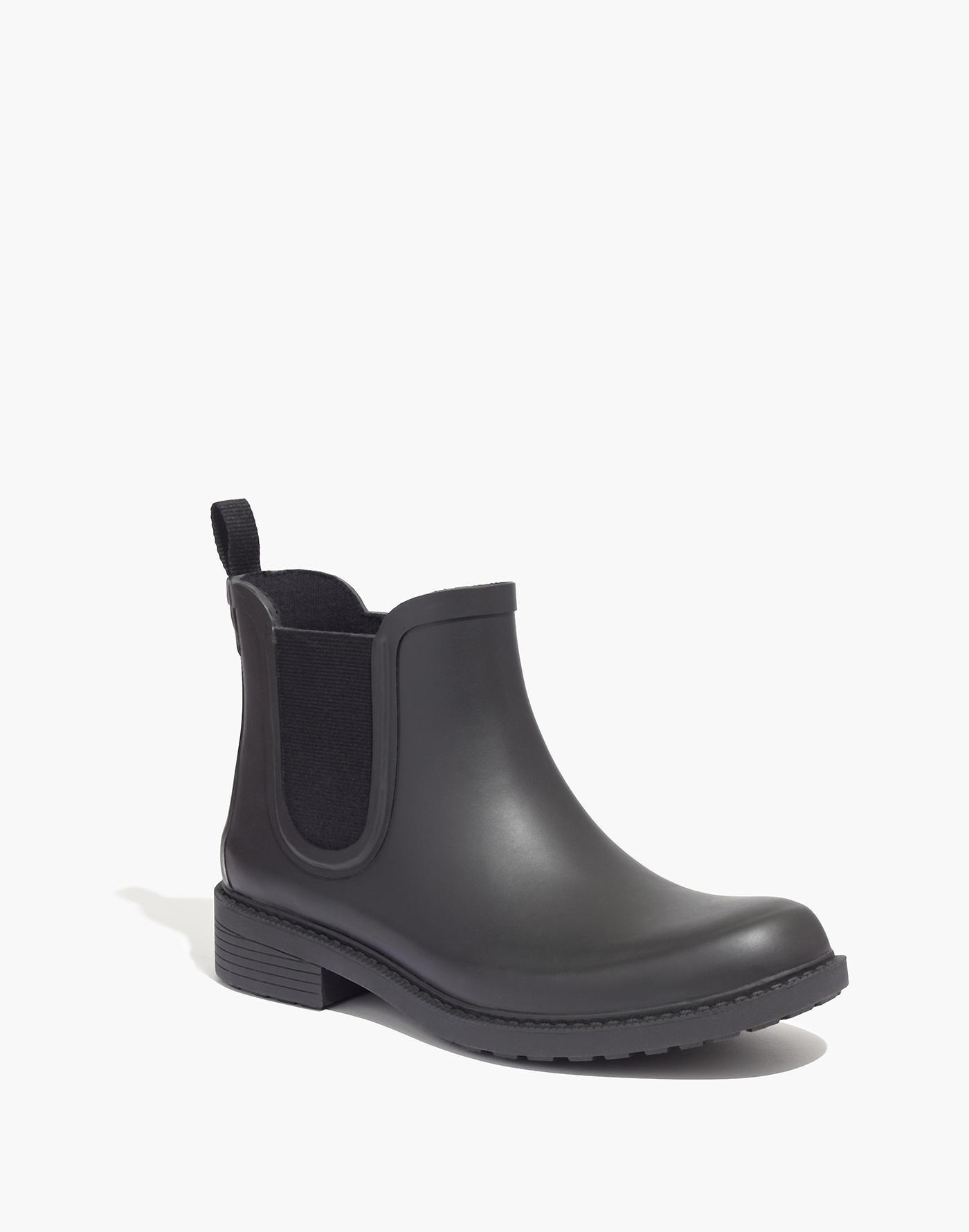 Download Madewell Cotton The Chelsea Rain Boot in Black - Lyst