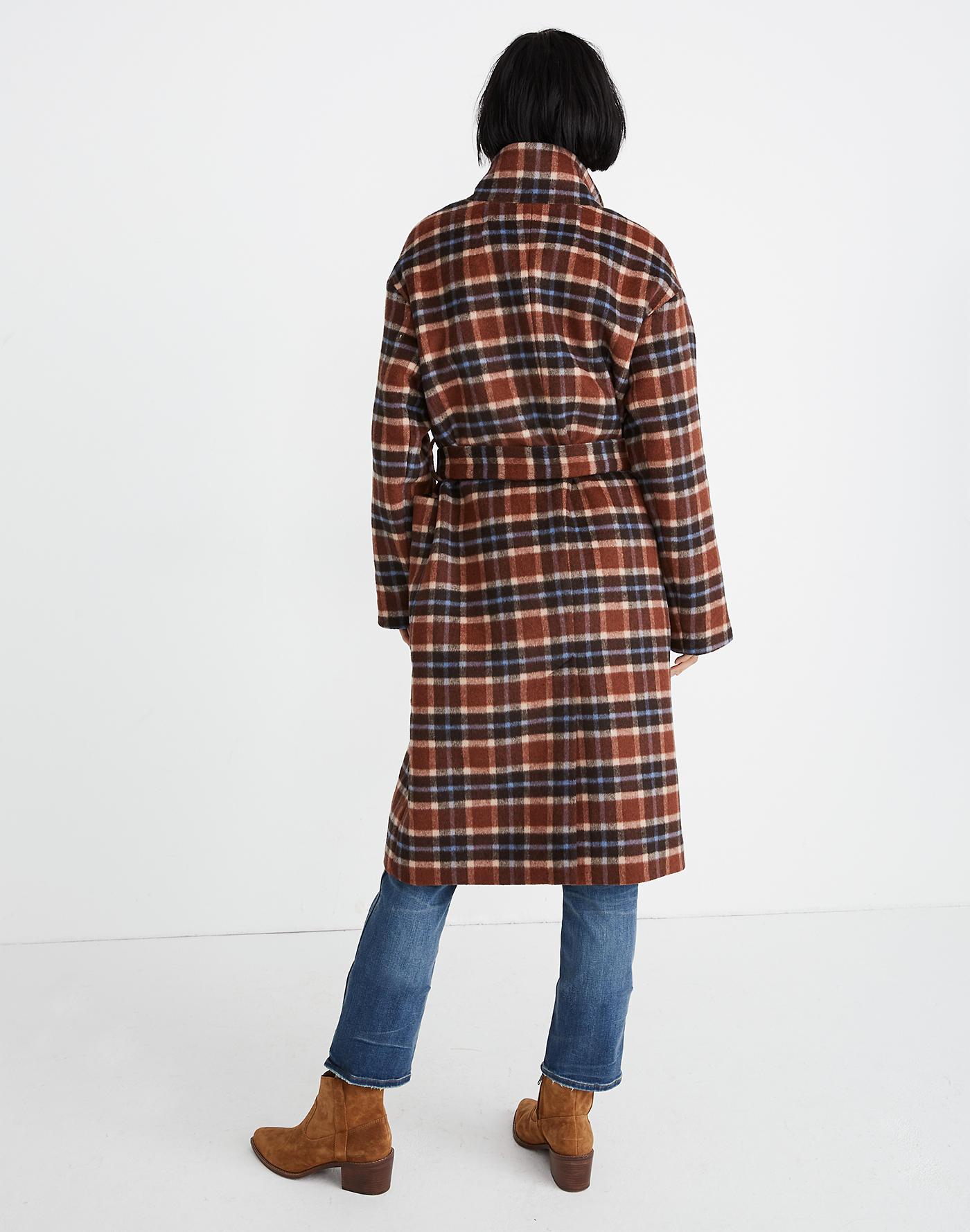 madewell plaid coat