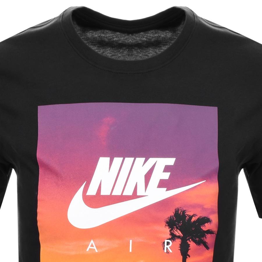 Nike Cotton Air Sunset Logo T Shirt Black for Men | Lyst UK