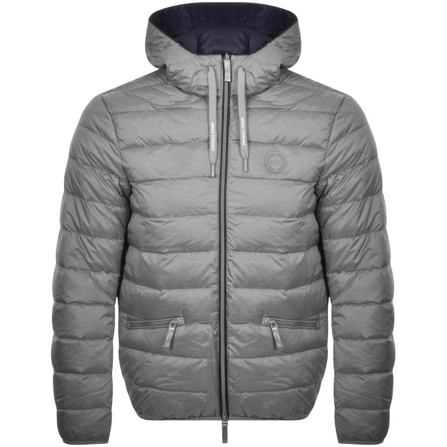 Armani exchange lightweight hooded down jacket Clearance