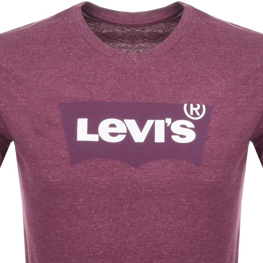 levi's burgundy t shirt