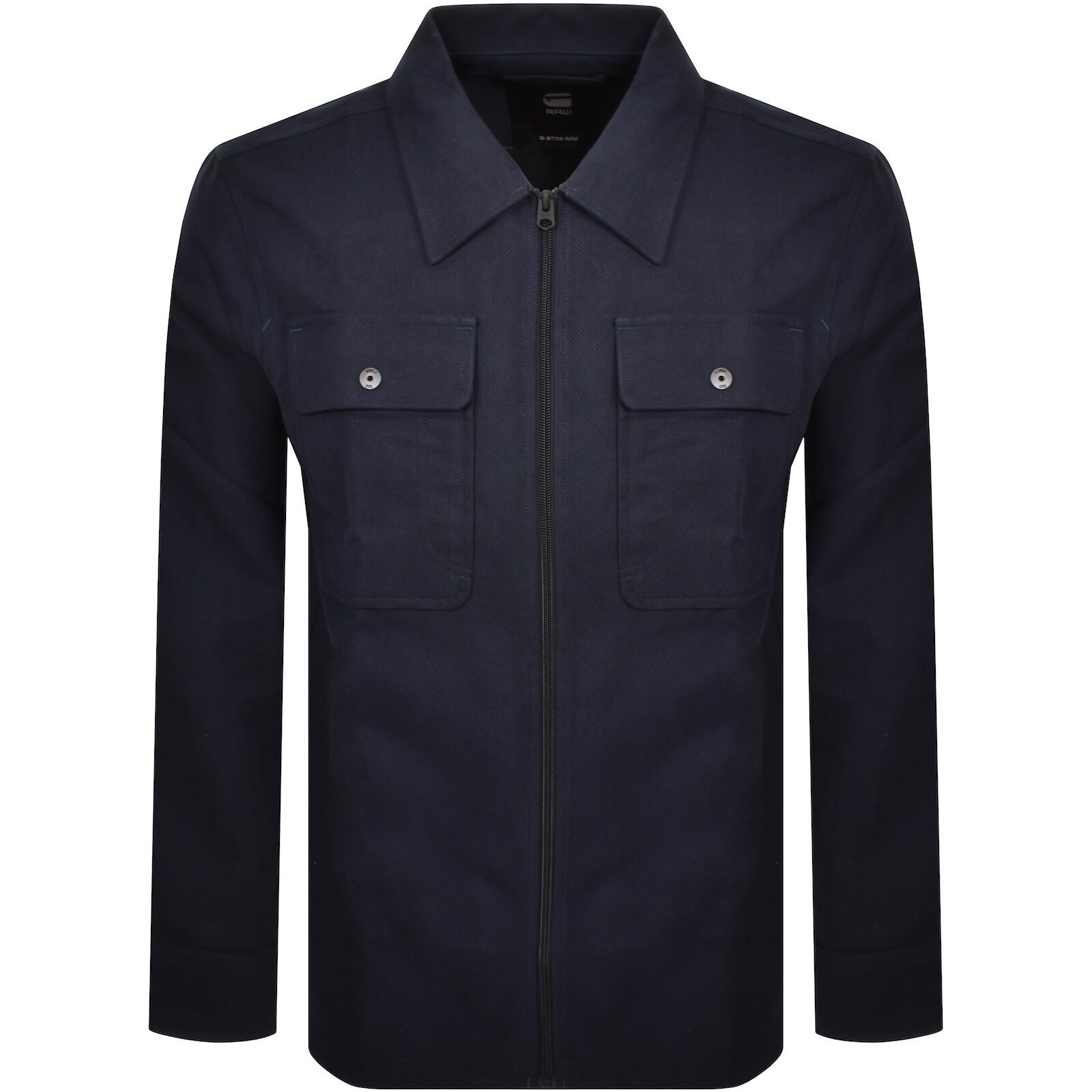 G-Star G-Star Zip Overshirt in Blue for Men Lyst UK