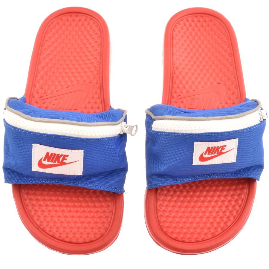 nike red sliders