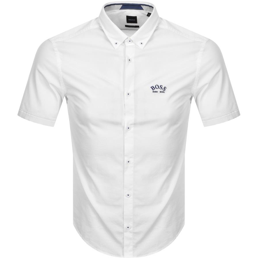 BOSS Biadia_R Short Sleeve Shirt in White 