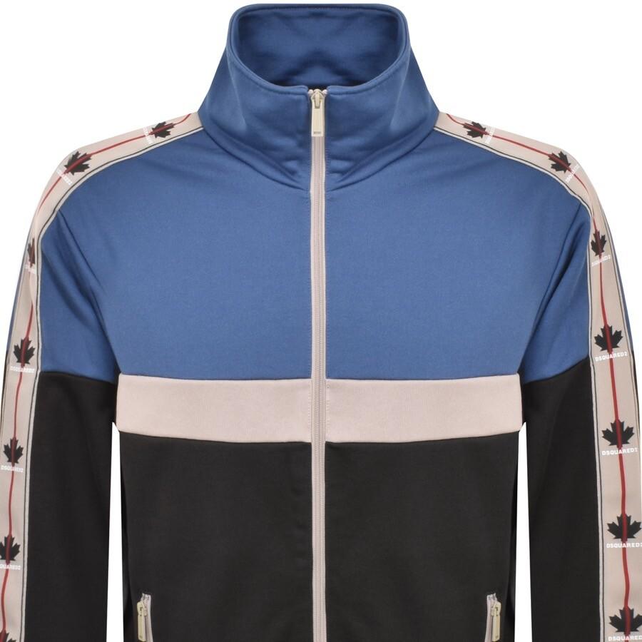 DSquared² Technical Zip Track Top in Blue for Men | Lyst