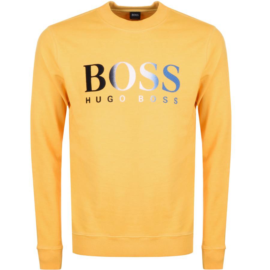 Boss Orange Wailes Sweatshirt Yellow 