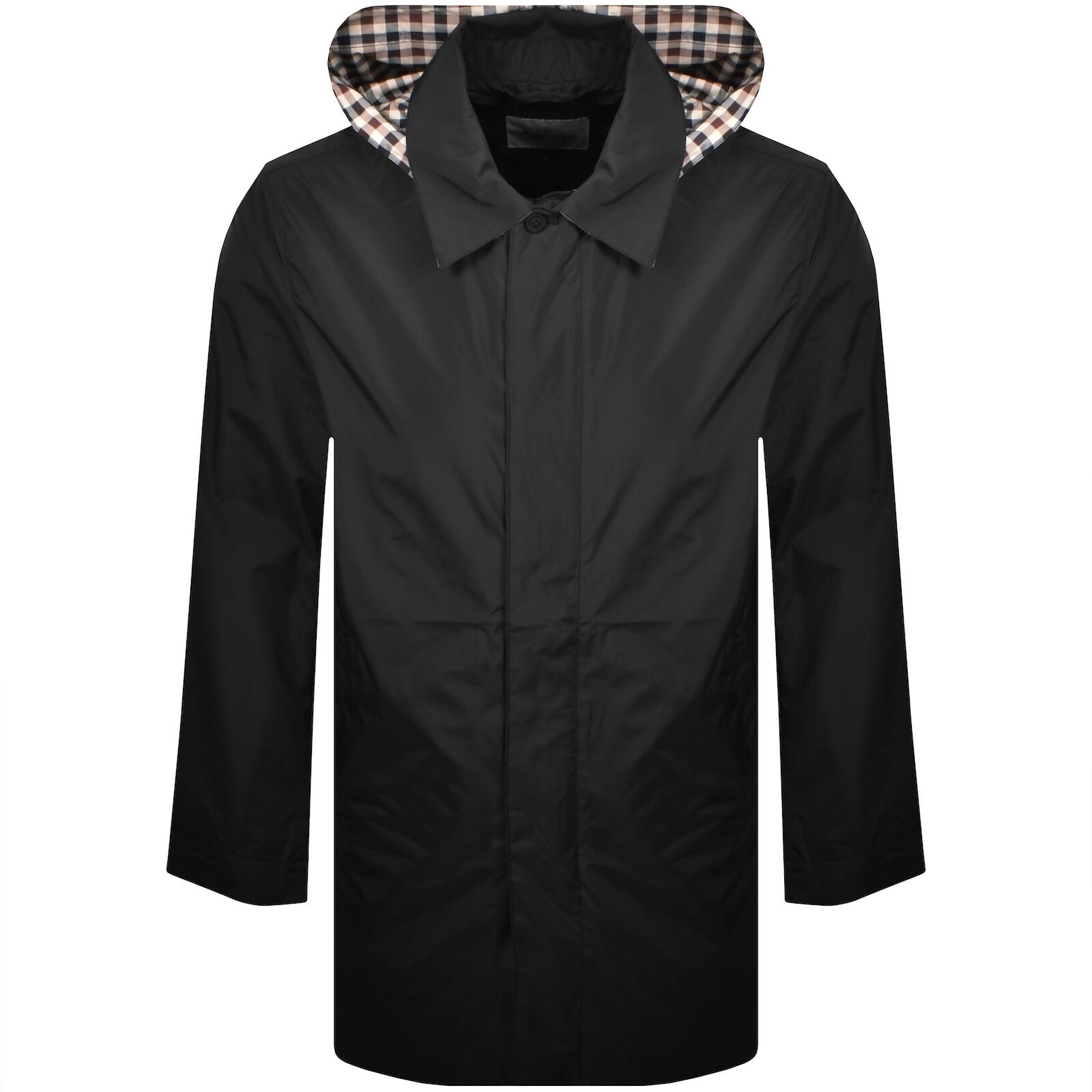 Aquascutum Packable Trench Coat in Black for Men | Lyst UK