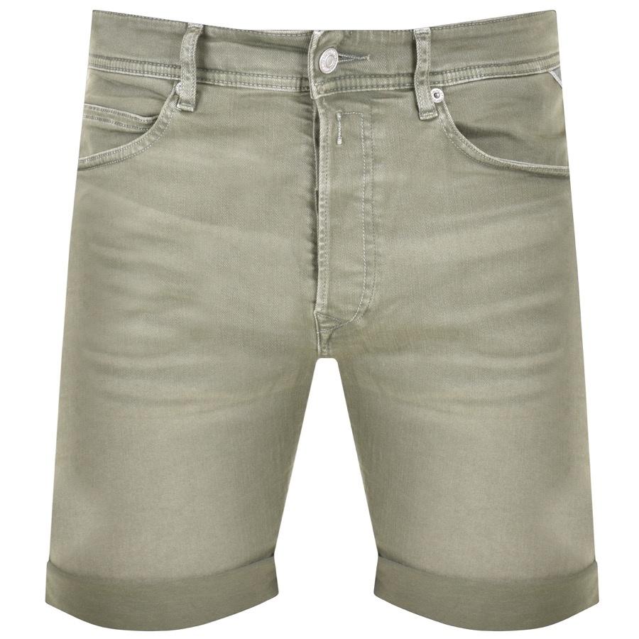 Replay Denim Rbj 901 Khaki Wash Shorts 
