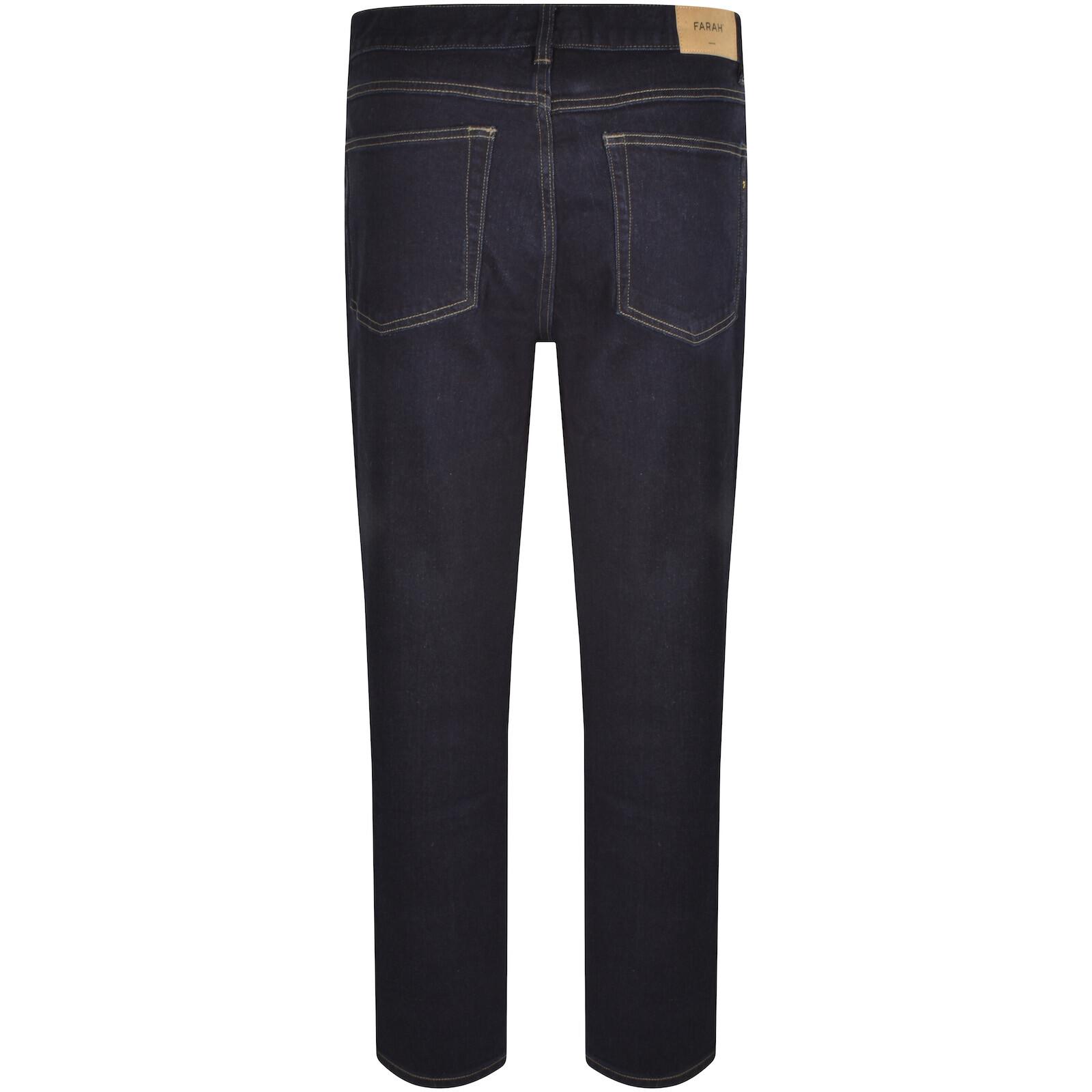 Farah Farah Norwood Regular Fit Dark Wash Jeans in Blue for Men