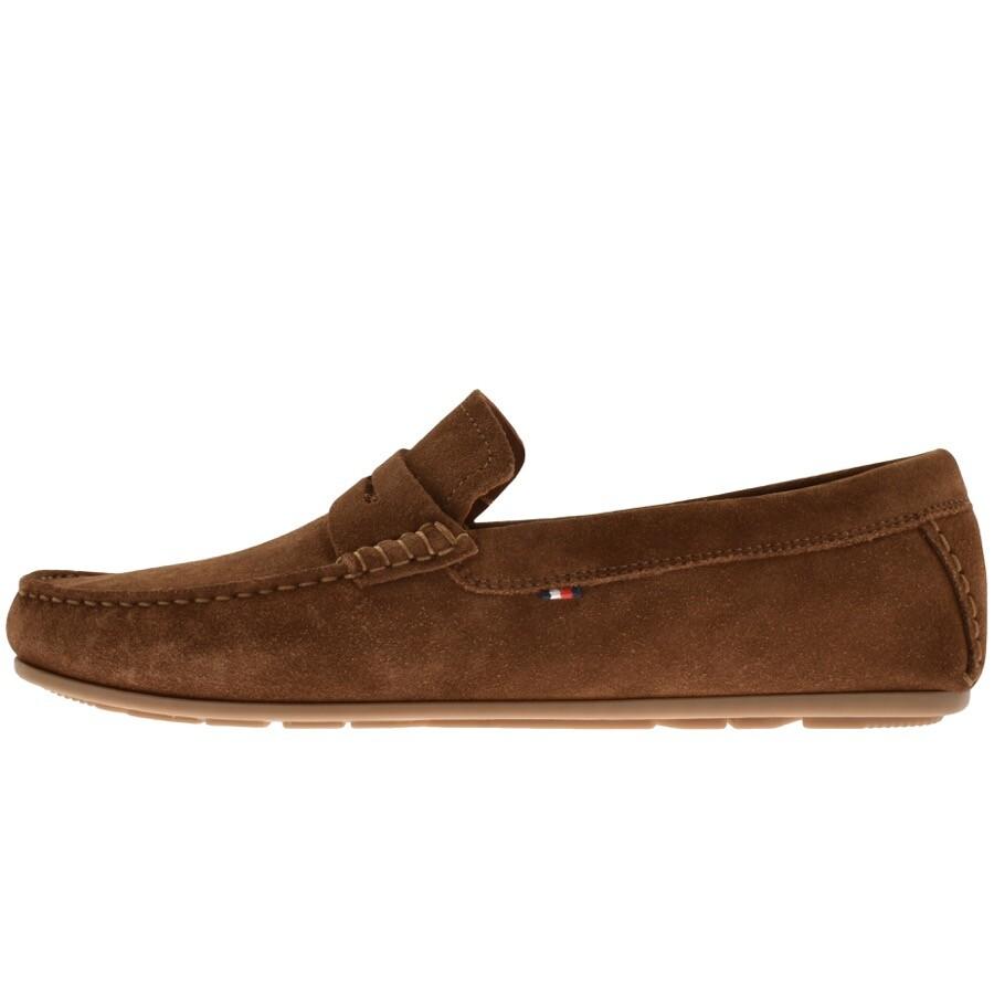 Tommy Hilfiger Classic Suede Driver Shoes in Brown for Men | Lyst