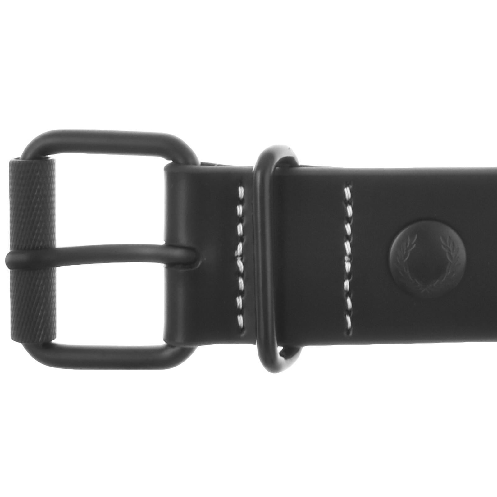 小物 FRED PERRY Box Leather Belt Classic Piqué Cap - Black / Whisky Brown | Accessories