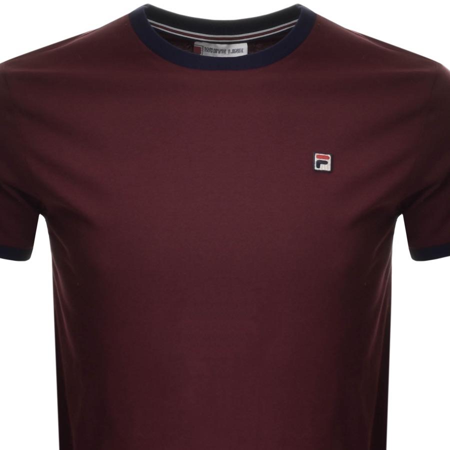 burgundy fila shirt