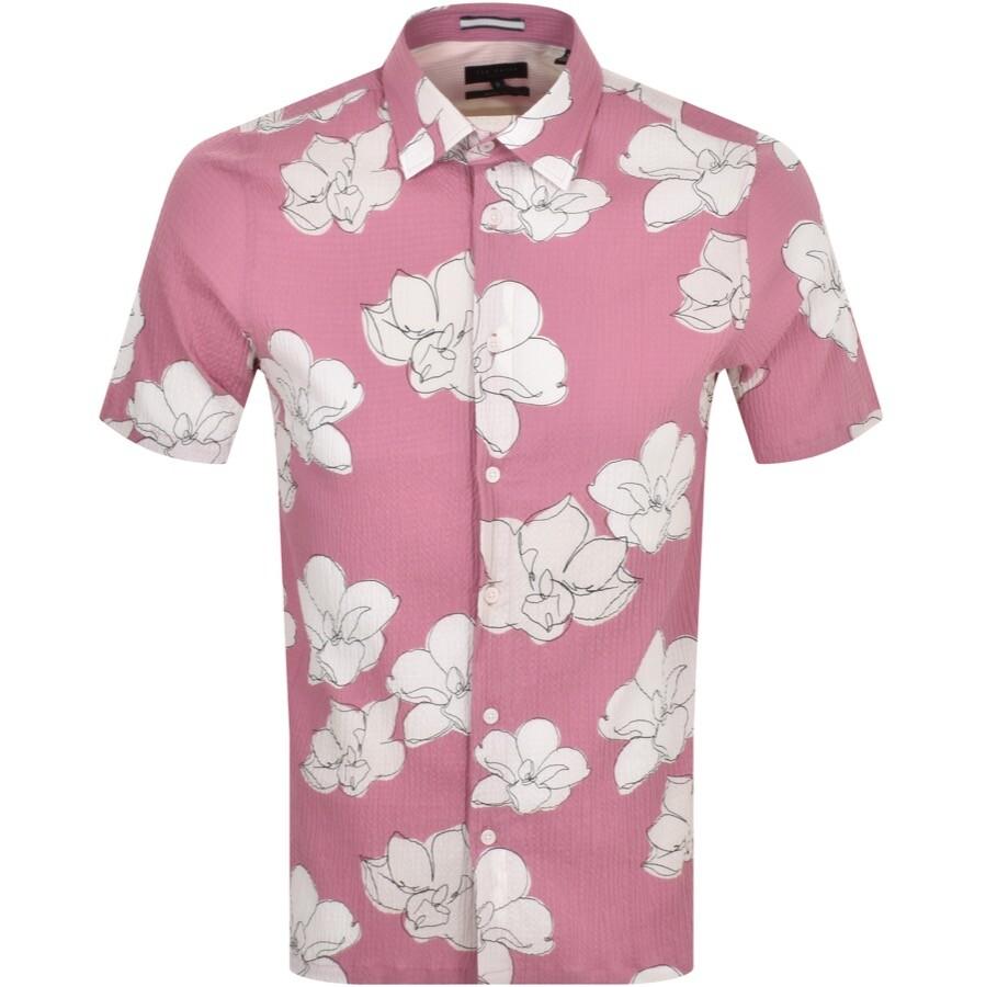 Zware vrachtwagen Gewond raken praktijk Ted Baker Coving Floral Print Shirt in Pink for Men | Lyst