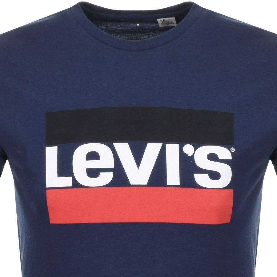 levi's black t shirt with red logo