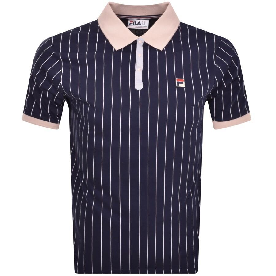 Fila Classic Stripe Polo T Shirt in Blue for Men | Lyst