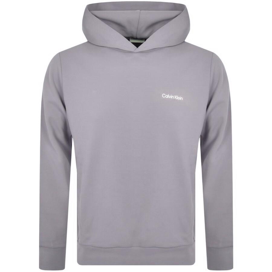 Calvin Klein Micro Logo Repreve Hoodie in Gray for Men | Lyst